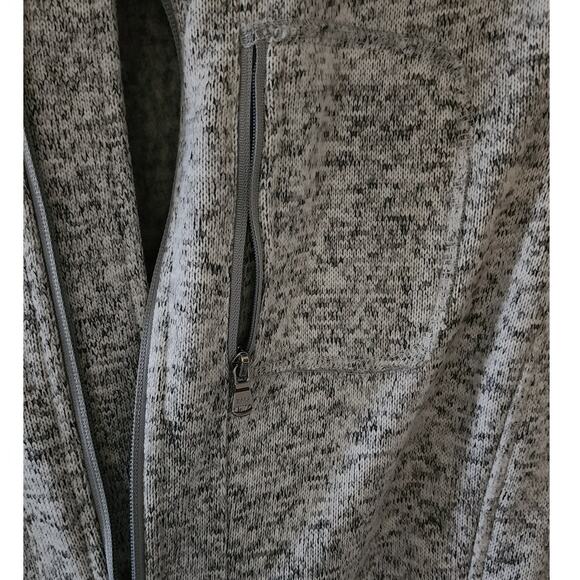 Andrew Marc New York Fleece Zip up Performence Marled Sweater with pockets W Med - Picture 11 of 11